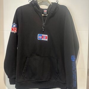 OFFICIAL NFL Black Zip Up Sweater with Sporty Design